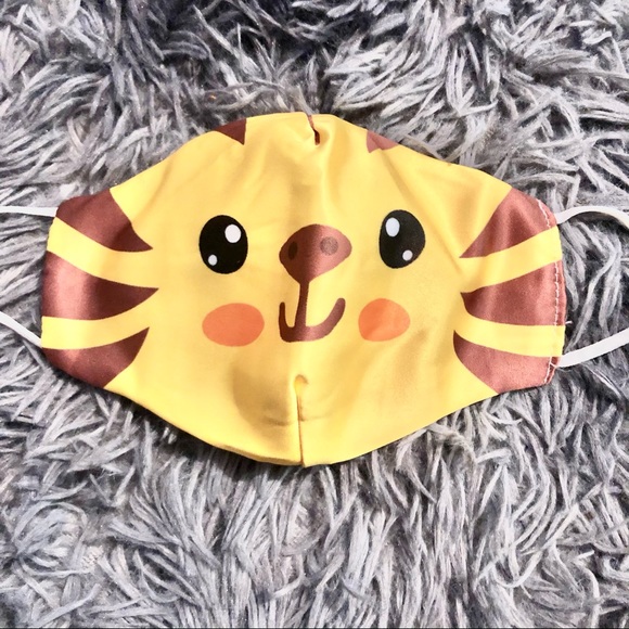 Kids Tiger animal face mask foldable breathable - Picture 2 of 7